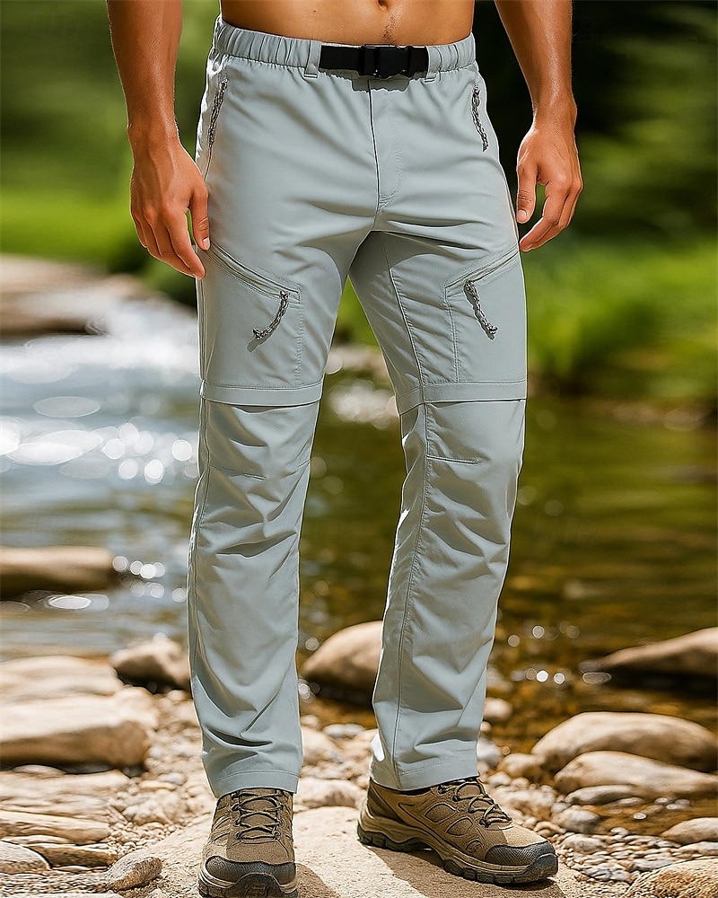 Herren Wanderhosen Frühling Herbst Außen Normale Passform Wasserdicht Schnelltrocknend Leicht Atmungsaktiv Hosen Kordelzug Tasche Elastischer Bund Schwarz Armeegrün Camping / Wandern Golfspiel Laufen 2026 - $31.99 –P5