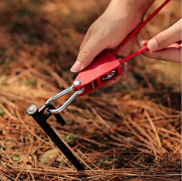 Set da 4 corde per tenda da campeggio regolabili e portatili, con puleggia ad alta resistenza e sgancio rapido, tiranti antivento con tenditore a cricchetto per teloni, tettoie, amache e ripari per esterni. del 2025 a $23.99 –P2