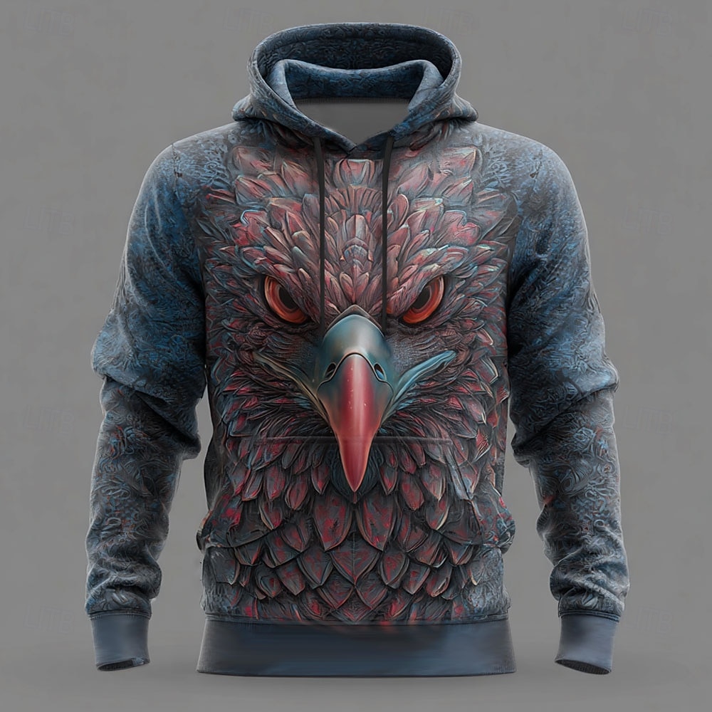 Homens Animal Águia Moletons Moletom Legal Festa Casual Manga Longa Gola Redonda Com Capuz Streetwear Bandagem Preto Branco Com Cordão Impressão 3D Outono Inverno Designer S M L XL XXL XXXL de 2026 por $28.99 –P2