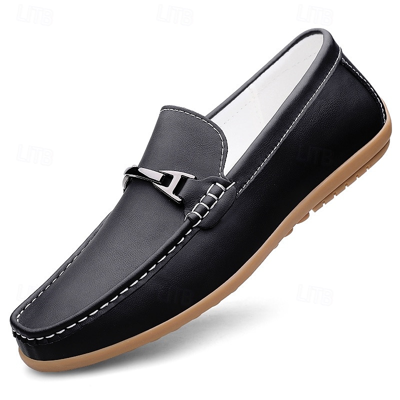 Rode imitatieleren loafers voor heren, stijlvol instapmodel met comfortabele, zachte binnenzool, ideaal voor zakelijke, casual weekenden en reizen 2026 - $64.99 –P3