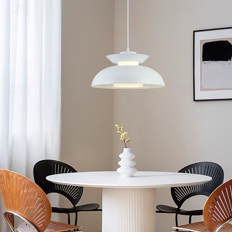 Domácí hliníkový lustr v americkém stylu, barevná závěsná lampa s jednou hlavou v moderních barvách, minimalistické severské svítidlo do kuchyně, ložnice, jídelny, restaurace 2025 - $199.99 –P4