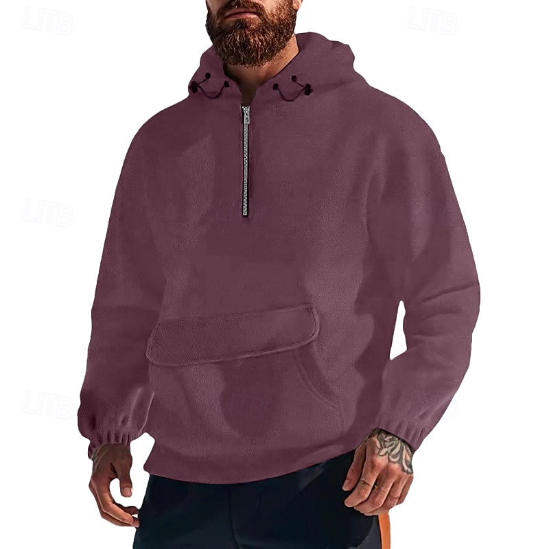 Homens Moletom Moletom com capuz Tático Preto Branco Roxo Verde Cinza Claro Com Capuz Tecido Bolso frontal Desportos e Ar livre Casual Diário Roupa de rua Legal Roupa de Esporte Outono & inverno Roupa de 2025 por $32.99 –P5