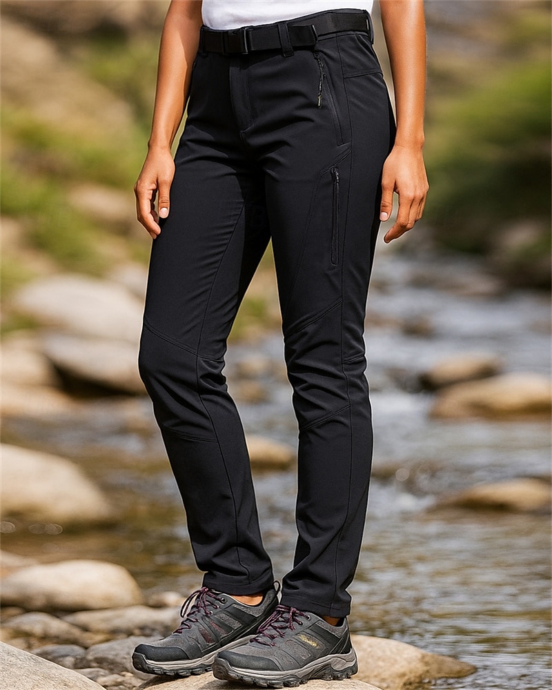 Dames Wandelbroek wandelbroek Buiten Normale pasvorm waterdicht Sneldrogend Lichtgewicht Ademend Broeken / Regenbroek / Overbroek Zak Zwart Paars Kamperen&Wandelen Golf Hardlopen S M L XL 2025 - $28.99 –P3