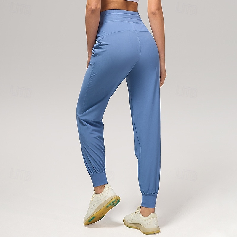Mulheres Calças de fitness Calças de Pilates Calças de ioga Com Cordão Rugas Com bolsos Leve Cintura Alta Pilates Academia Zumba Calças Azul marinho Castanho Claro Preto Outono Esportes Roupas de 2025 por $25.99 –P12