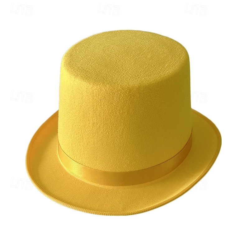 Sombrero de mago para espectáculos, sombrero Lincoln, sombrero alto de espectáculo, sombrero de jazz retro de 13 cm, estilo británico, combinable. 2025 - $8.99 –P5