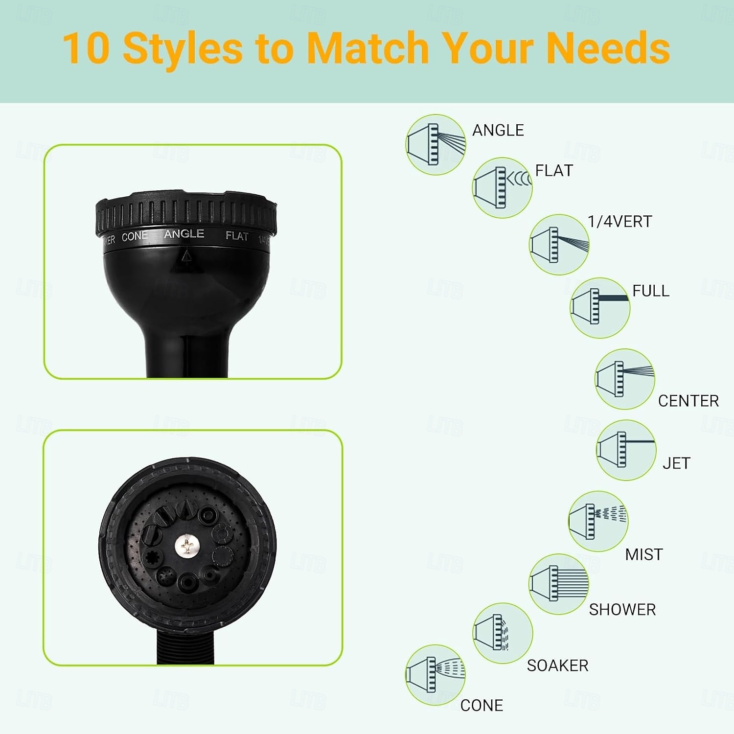 Douche de camping portable, 10 modes de pulvérisation, pulvérisateur à pression isolé, douche extérieure à eau chaude pour la randonnée, la plage, le lavage des animaux de 2026 ? $37.99 –P6