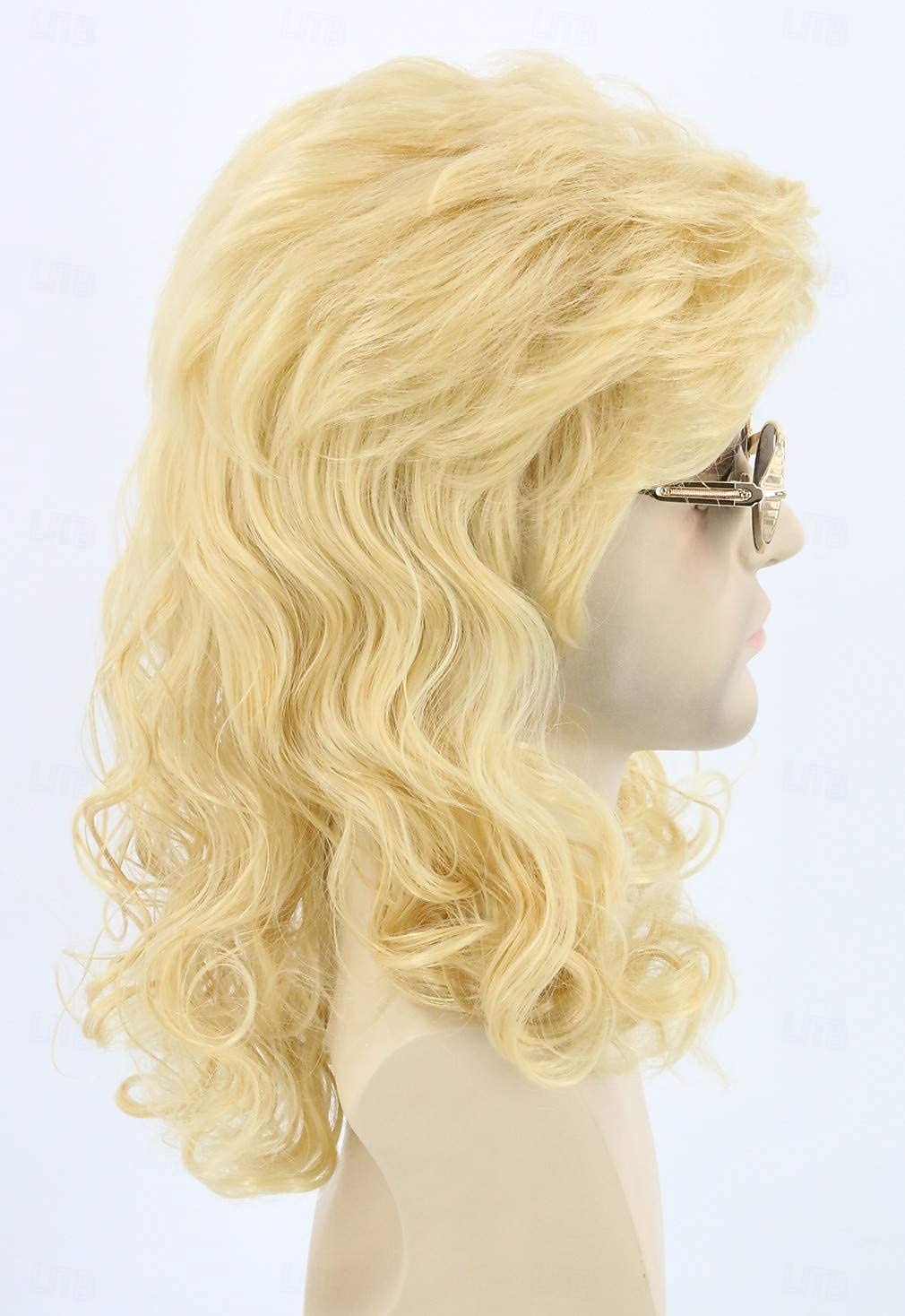 parrucca da uomo, parrucca anni '80, parrucca bionda lunga e liscia, parrucca mullet, costume di Halloween, parrucca alla moda, accessori per feste eleganti. del 2026 a $24.99 –P6