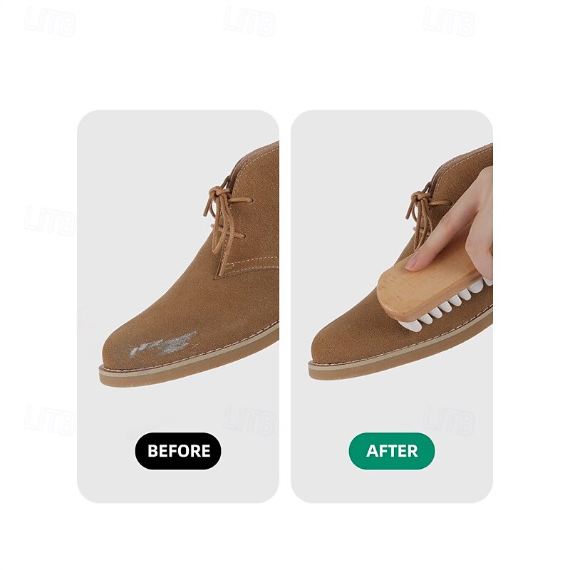 Brosse de nettoyage en daim pour chaussures et bottes, outil de nettoyage en cuir nubuck avec gomme, brosse à chaussures pour daim, rafraîchisseur de sac et de chaussures de 2025 ? $3.99 –P2