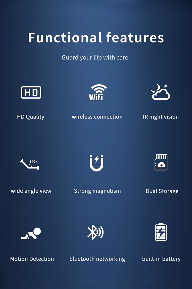 Wireless Surveillance Camera - Two-way Voice Calls Motion Detection Built-in Ap Hotspot No Internet Viewing Required Real-time Home Family And Pet Safety Monitoring 2025 - $35.99 –P2