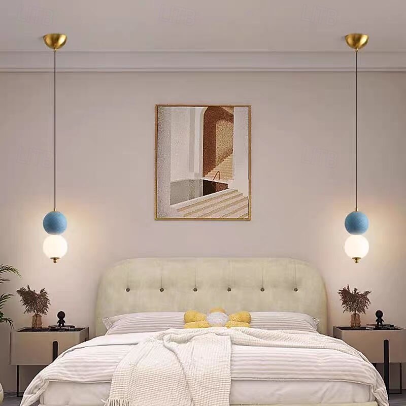 Nordic Pendent Lamp Modern Simplicity Bedroom Bedside Lamp Personalized Creativity LED Restaurant Bar Aisle Chandelier 2025 - $107.99 –P3