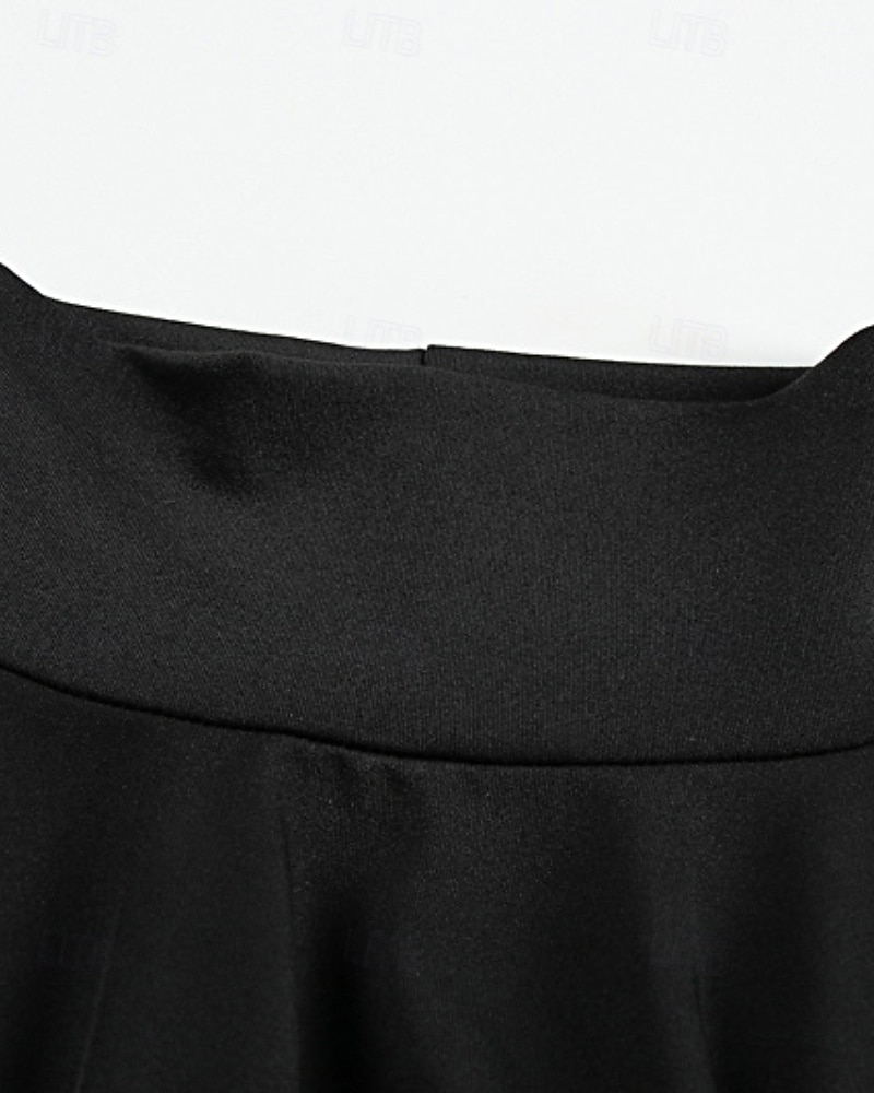 Damen Langes Kleid Maxikleid Samtkleid Cocktailkleid Bodycon Gerafftes Kleid Mode Klassisch Urlaub Täglich Abendgesellschaft Normale Passform Einfach Langarm Rollkragen Schwarz Herbst 2025 - $26.99 –P7