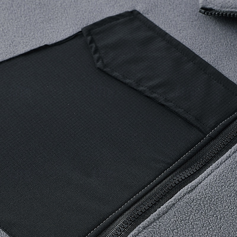 Homens Moletom com zíper Moletom Zip Moletom de lã Tático Preto Verde Tropa Cinzento Colarinho Clerical Tecido Zip Up Bolso frontal Desportos e Ar livre Casual Diário Roupa de rua Legal Roupa de de 2025 por $26.99 –P9