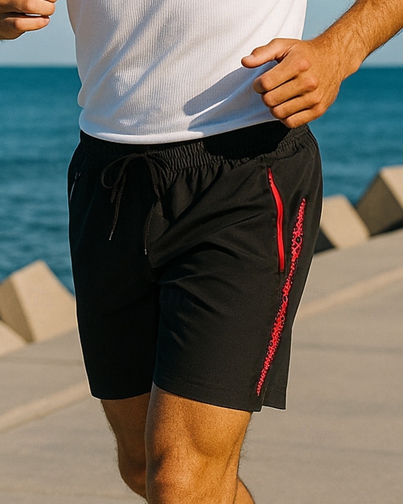 Муж. Шорты для бега спортивные штаны Эластичный пояс Шорты Повседневные Для занятий спортом Лето Быстровысыхающий Легкость Эластичный Дышащий Теннис Гольф Бег Стандартный Спортивная одежда 2026 - $19.49 –P5