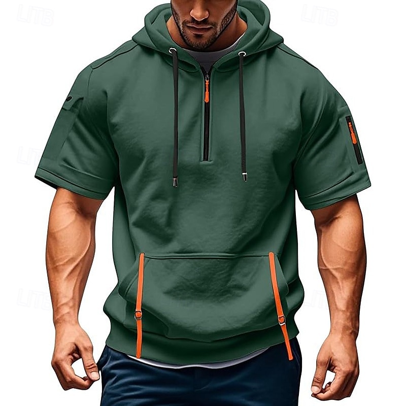 Per uomo Felpa con cappuccio Felpa con cappuccio tattica Tattico Rosso bordeaux Nero Blu marino Blu Verde scuro Con Cappuccio Semplice Tasca Frontale Zip a un quarto Sport & Outdoor Casuale Quotidiano del 2025 a $27.99 –P5