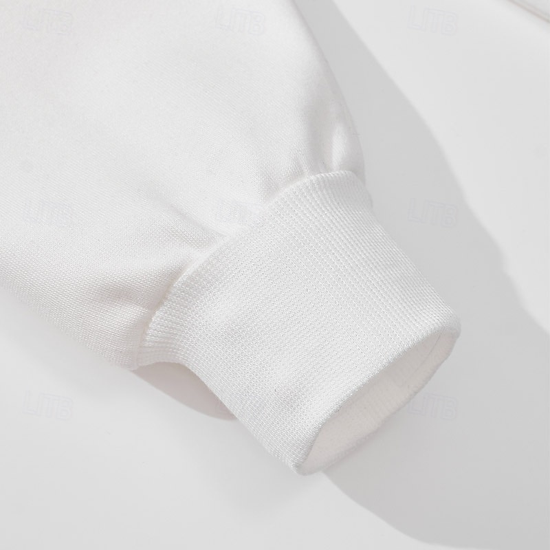 Miesten College Button Up -huppari Musta Valkoinen Apila Khaki Harmaa Kauluskäänne Tavallinen Tilkkutäkki Urheilu ja ulkoilu Kausaliteetti Päivittäin Katutyyli Tyylikäs Suunnittelija 봄 & Syksy 2025 - $25.99 –P8