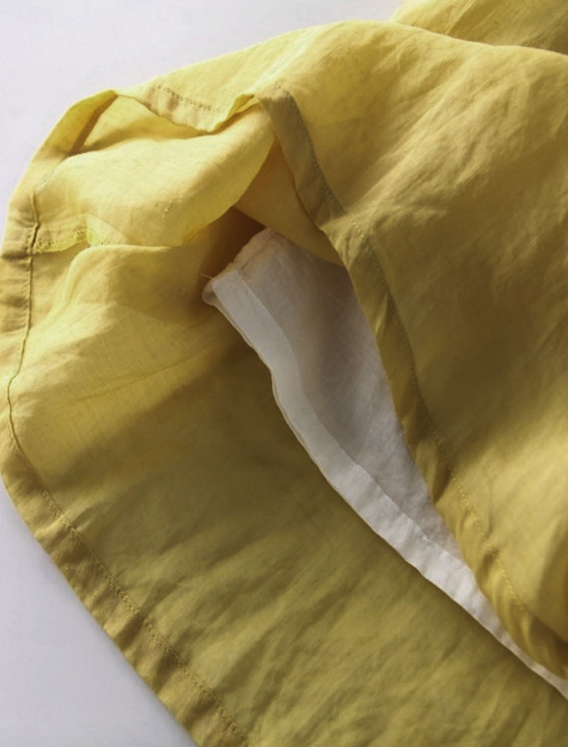 Women's Maxi Dress Cotton Linen Dresses Casual Dress Swing Dress Cotton Maxi Dress Basic Casual Vacation Daily Regular Fit Plain 3/4 Length Sleeve Crew Neck Yellow Pink Summer 2025 - $42.99 –P10
