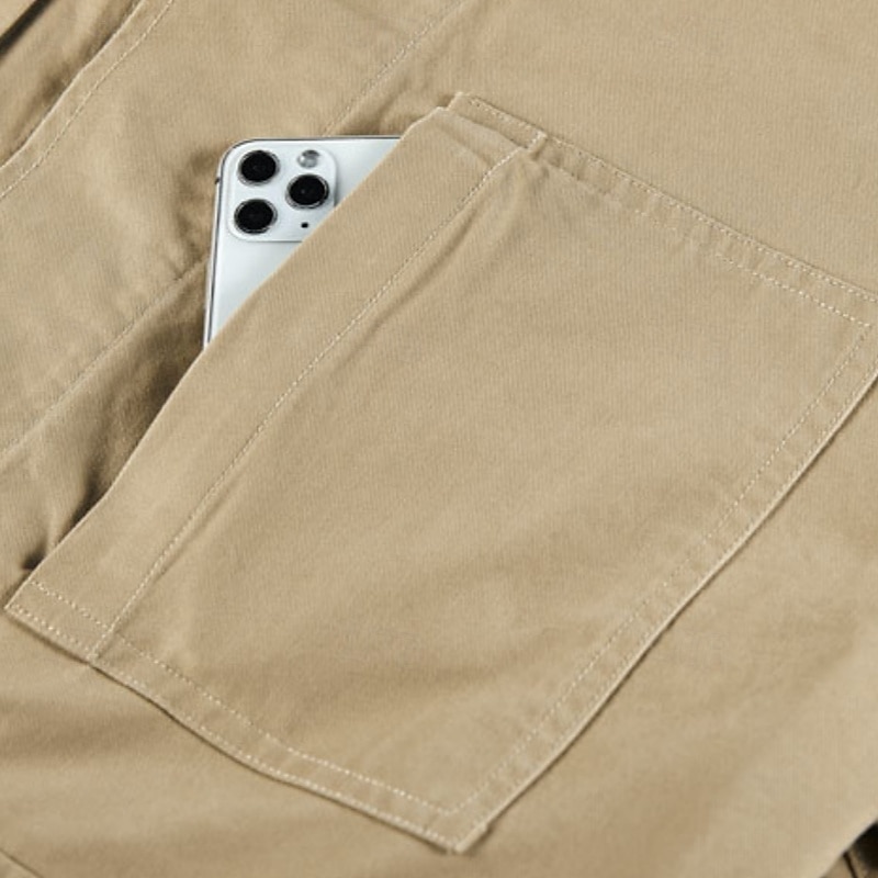 Herr Lättviktsjacka Trucker Jacka Chore Jacka Formell Hem Bärbar Ficka Vår Höst Vinter Ensfärgat Aktiv Vintage Nedvikt Normal Svart Grön Kaki Jacka 2025 - $52.99 –P8