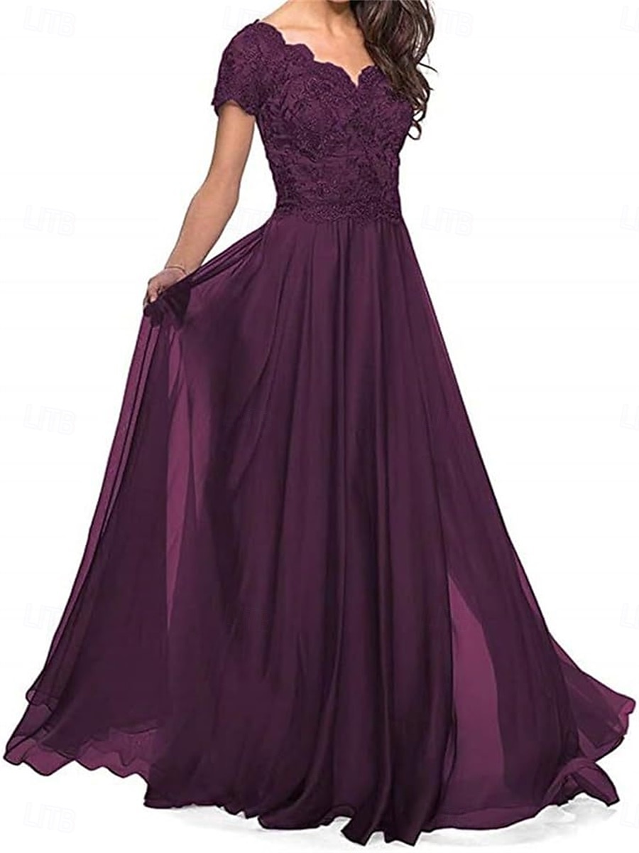 Linia -A Rochie Mama Miresei Elegant In Formă de Inimă Lungime Podea Poliester Manșon scurt cu Pliuri 2025 2025 - $109.99 –P7