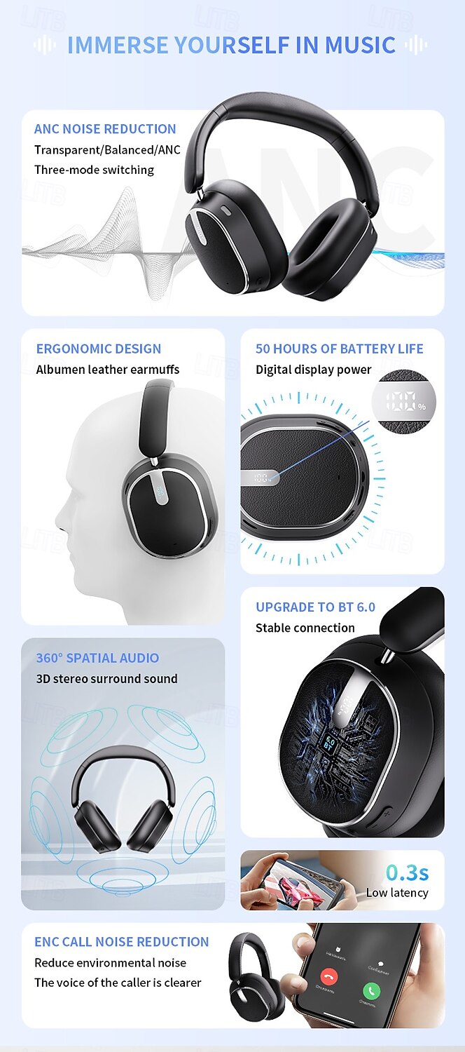 Hybrid Active Noise Cancelling Headphones With Costa Rica