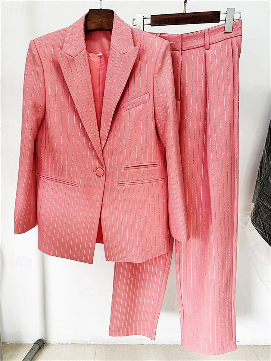 Anzug Mutter der Braut Kleid Elegantes Hemdkragen Knöchellang Polyester Langarm mit Knöpfen 2025 - $169.99 –P8