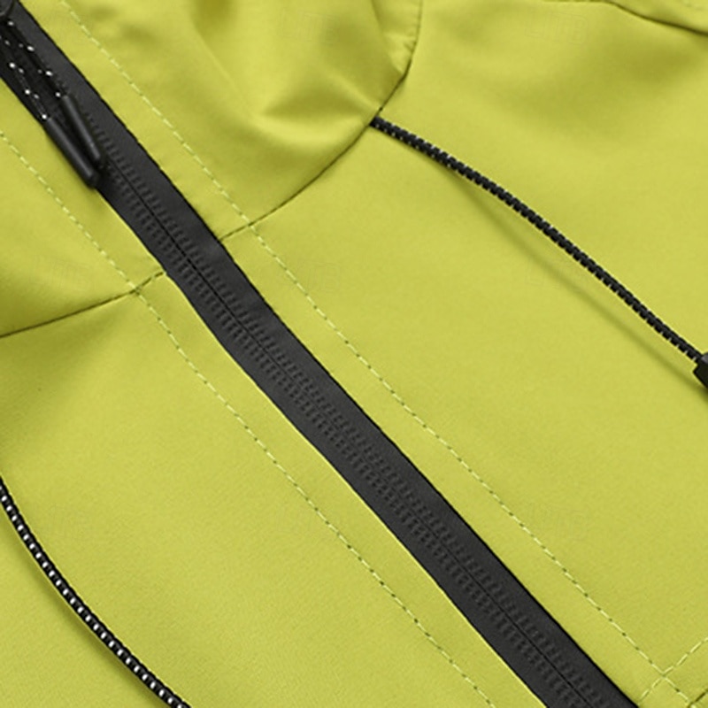 Men's Windbreaker Hiking Jacket rain coat Outdoor Waterproof Windproof Hiking Outfits Hiking Clothes Spring Autumn / Fall Top Camping / Hiking / Caving Running Black White Blue 2025 - $19.99 –P8