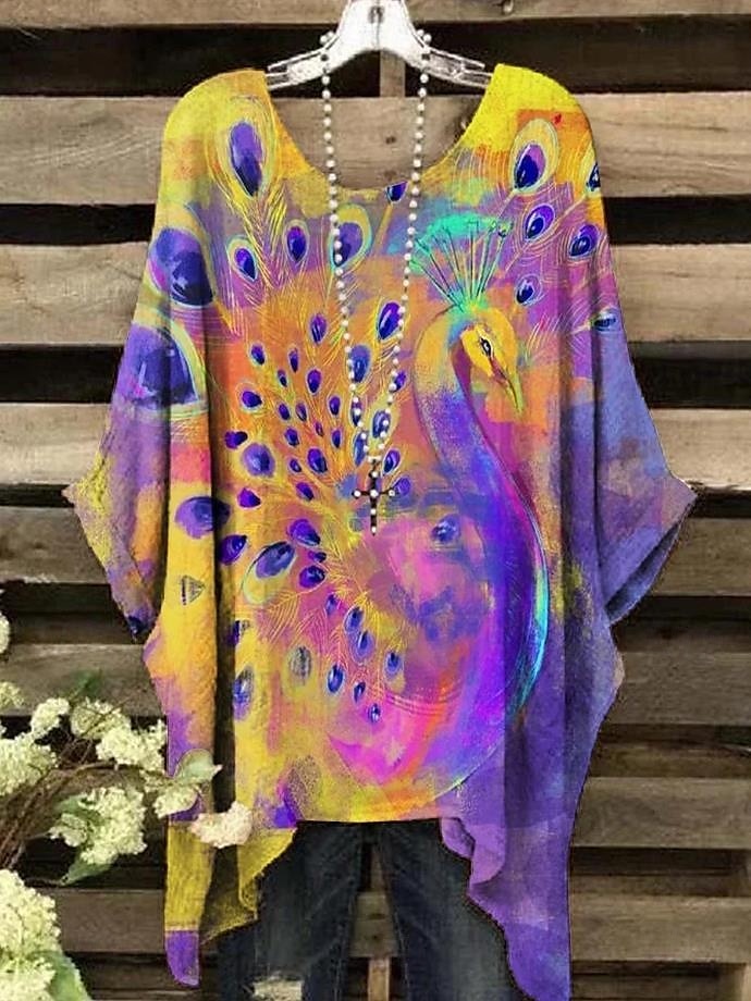 Női Boho ing Grafika Absztrakt Elegáns Csehország Aktív Rövid ujjú Denevérujj Terített nyak Normál felsők Napi Szabadság Strandruházat Sárga Medence Bíbor Fukszia Narancssárga Nyár Tavasz 2025 - $22.99 –P4