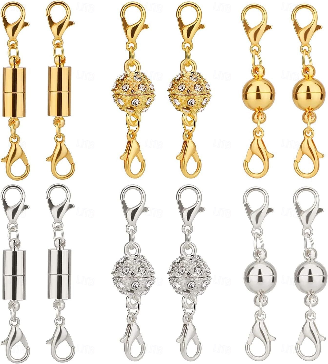 12 Stück/Set magnetische Halskettenverschlüsse und Verschlüsse für Schmuck, starker, sicherer Schnappverschluss, einfach zu verwenden bei Arthritis, DIY-Reparatur, Armbandverlängerungsverbinder 2025 - $13.99 –P3