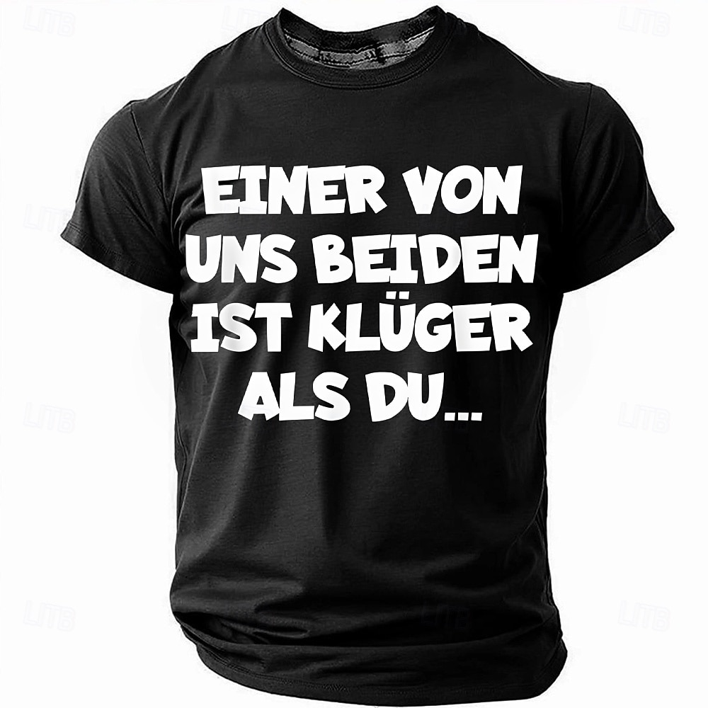 2025年 オリーブグリーンのメンズ面白いグラフィックTシャツ："私たちの中で誰かがあなたより賢い" 皮肉な知性ユーモアTシャツ  コレクション – $19.99 –P4
