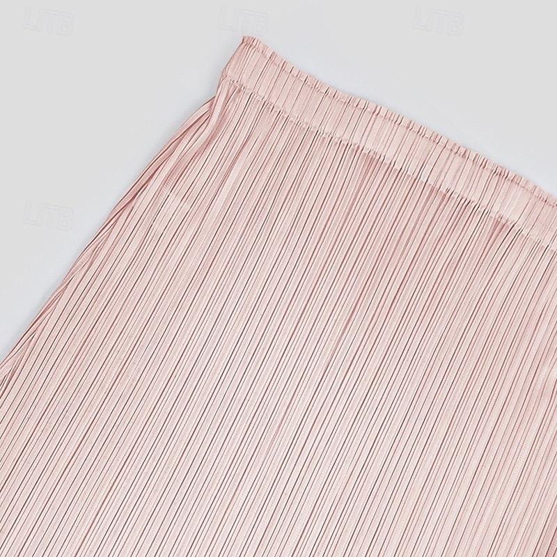 Femmes Ample Élégant ancien Mode Midi Taille Moyenne Jupes Frange à pompons Froncé Élastique Vacances Quotidien Aqua bleu Noir Vert Claire Rose Claire Été Polyester de 2025 ? $62.99 –P3