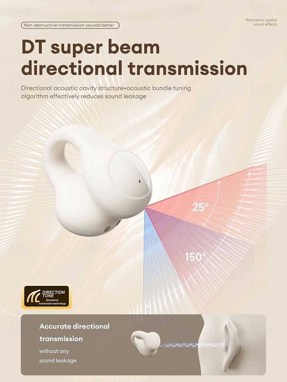 Origina Lenovo LP25 Bluetooth V5.4 Earphones Multi-function Ear-clip Design Headphones Fast Charging with Type-C Port Earbuds 2025 - $27.99 –P9
