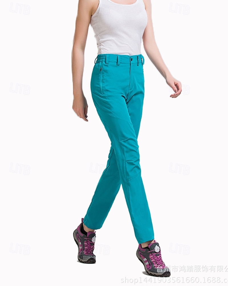 Per donna Pantaloni Cargo Pantaloni Eleganti Casual Lunghezza intera Naturale Semplice Tasca Elastico in vita Tasca con cerniera Comodo All'aperto Confortevole All'aperto Ferie azzurro cielo Fuschia del 2025 a $24.99 –P2