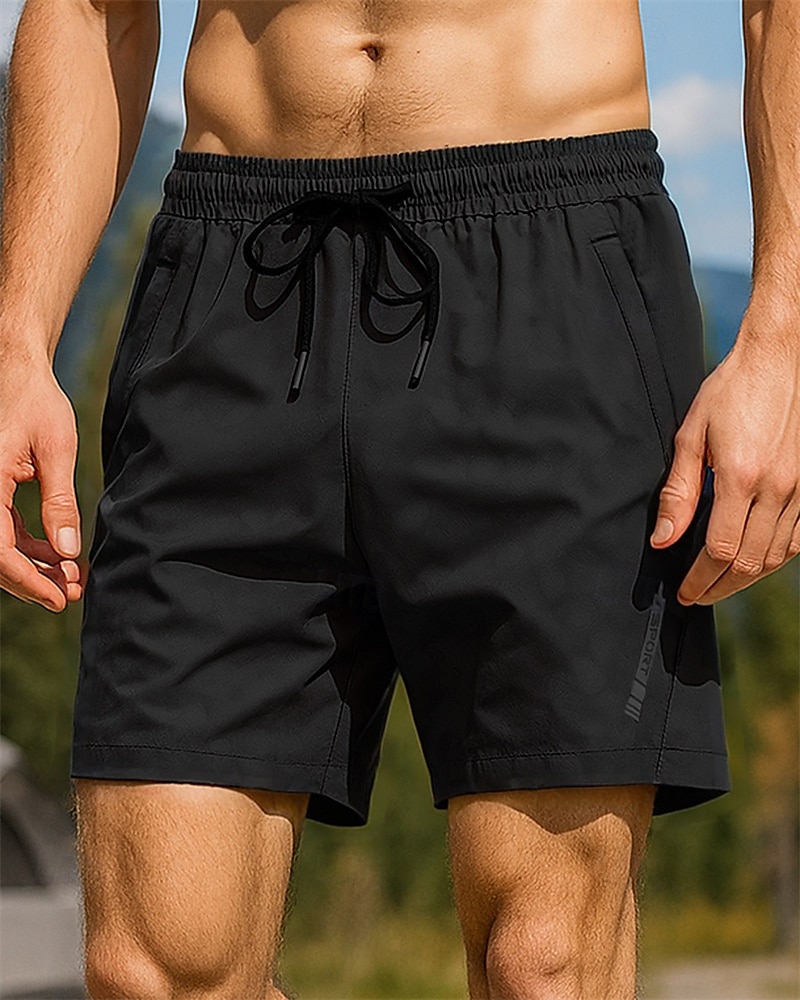 Pánské Dağcı Şortu turistické kalhoty Kamuflážní barva Léto Venkovní Běžný Voděodolný Větruvzdorné Rychleschnoucí Lehká váha Kraťasy Elastický pas Tmavě šedá Černá Tenis Golf Běh S M L XL XXL 2026 - $22.99 –P7