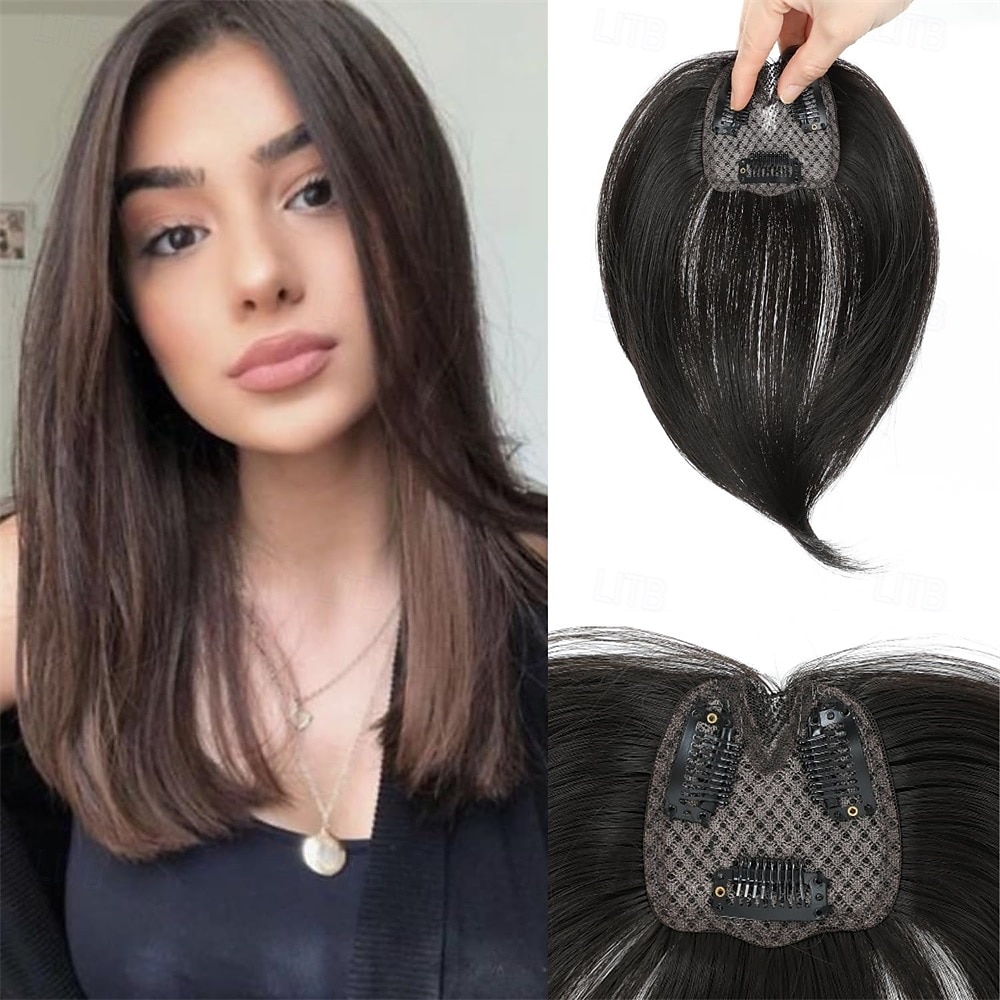 apliques de cabelo para mulheres com extensões de cabelo ralo 360 3d toppers apliques de cabelo para mulheres 360cover clip ins franjas falsas apliques de cabelo solução perfeita para atualização de 2025 por $12.99 –P1