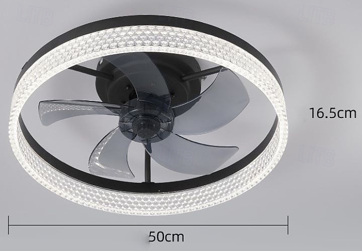 Ceiling Fan with Light, Low Profile Fan, Flush Mount Ceiling Fan, Dimmable LED, App & Remote Control, Quiet DC Motor, for Bedroom, Living Room 2025 - $197.99 –P5
