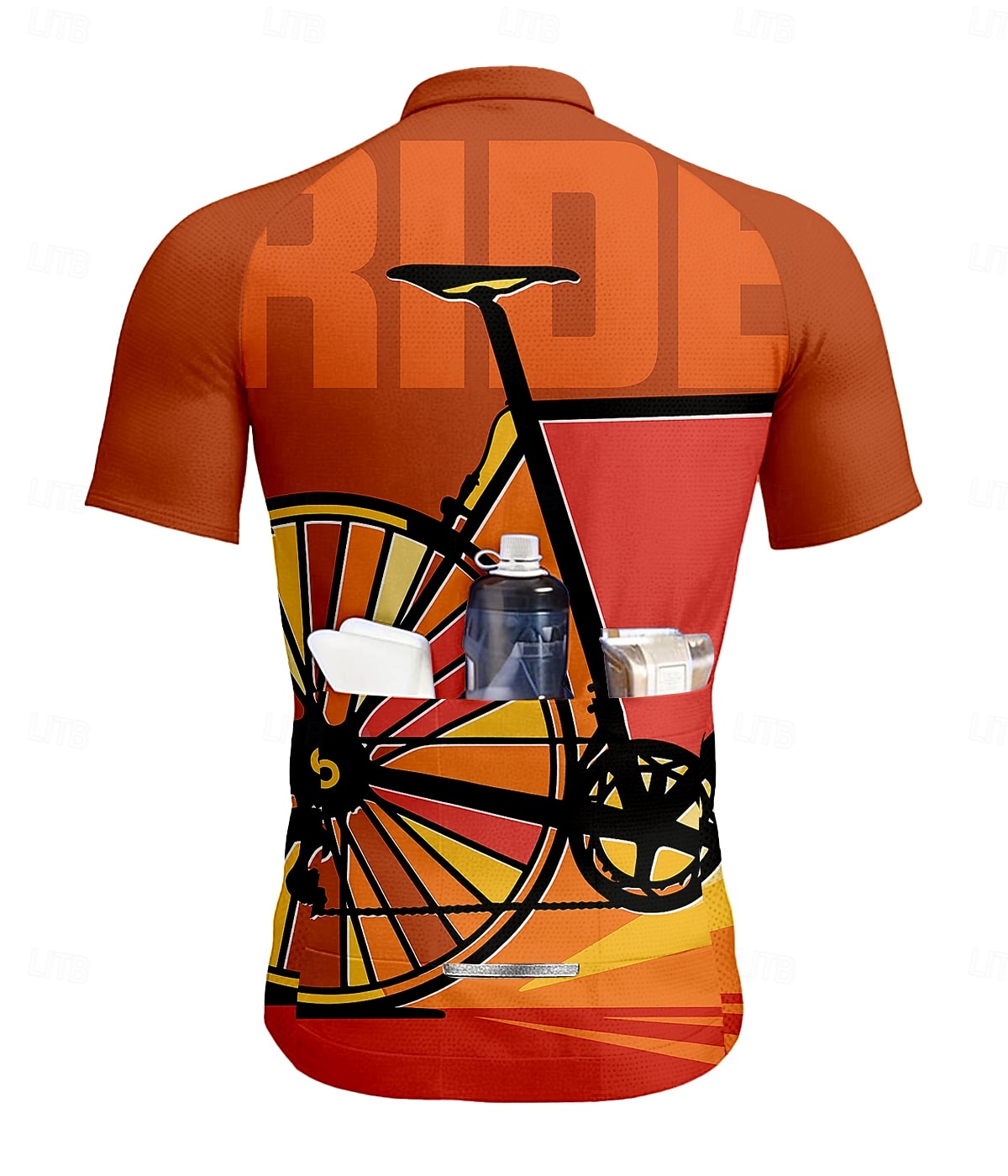 Per uomo Maglia da Ciclismo Grafico Geometrico Lettere & Numeri Manica Corta Bicicletta Maglia Top con 3 tasche posteriori Resistente ai Raggi UV Asciugatura Rapida Cerniera Frontale Strisce del 2025 a $30.99 –P2