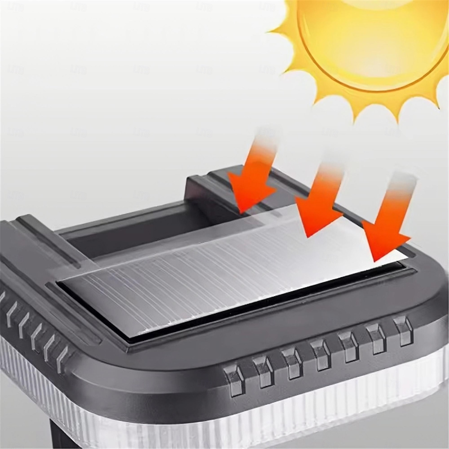 Lampada da parete solare con testa pieghevole da 120 cm, rilevamento a infrarossi remoto, 3 modalità di illuminazione, pannello solare efficiente impermeabile IP65, 1 pezzo del 2025 a $16.49 –P4