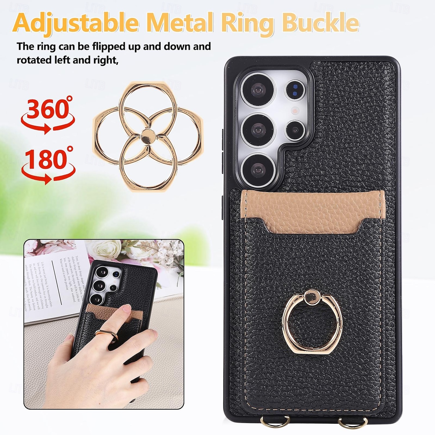 telefon fodral Till Samsung Galaxy S25 S25 Plus S24 Ultra S24 S24 Ultra Plus S23 Ultra Plus S23 S23 Plus S22 Ultra S22 S21 Plus Ultra Plånboksfodral med snodd Stöd Kortplats Kontor / företag 2025 - $20.99 –P5