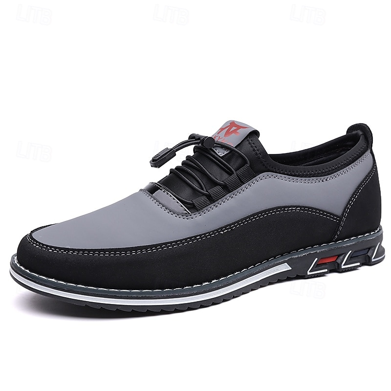 Men's Beige and Black Athletic Sneakers with Elastic Lace-Up Design and Cushioned Sole – Comfortable and Stylish Sports Footwear for Casual Wear, Running, and Outdoor Activities 2025 - $34.99 –P3