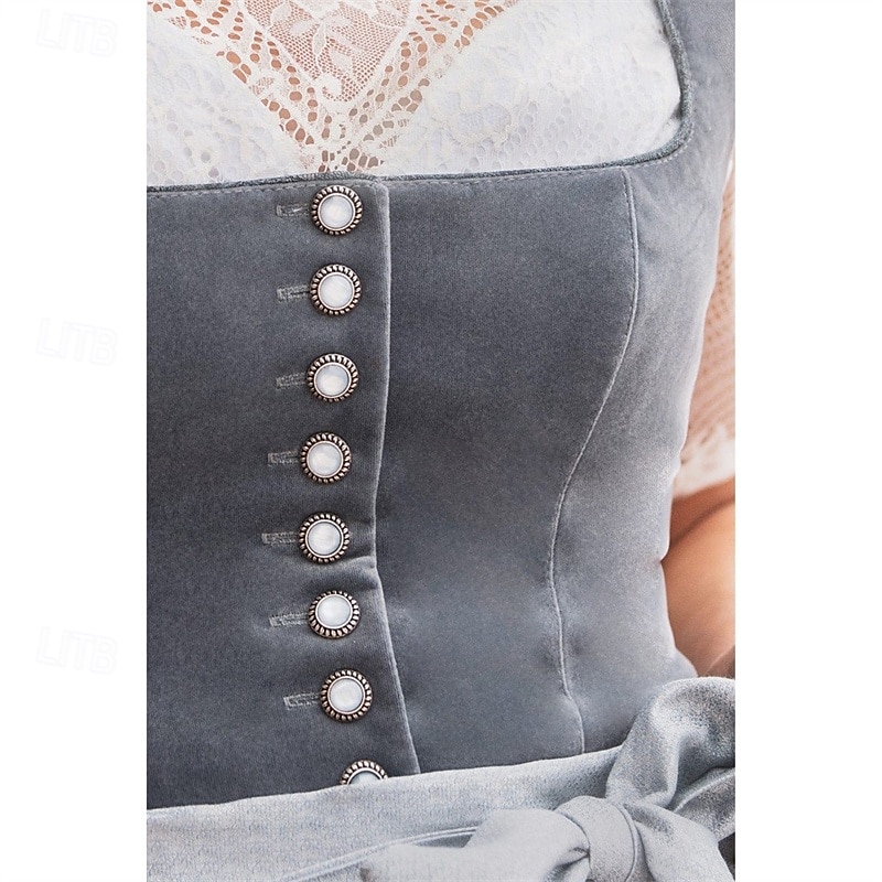Carnaval Oktoberfest bier Jurken Dirndl Trachtenkleider hulp in de huishouding Bavarian Duits Weiden Dames Carnaval Bierfestival Doek in traditionele stijl Kleding Schort 2025 - $96.99 –P5