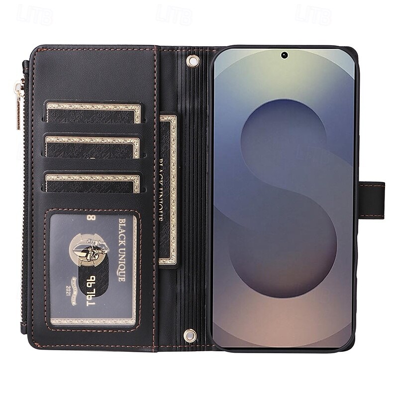чехол для телефона samsung galaxy s24 s23 s22 s21 ultra plus a55 a35 a25 a15 5g a54 a34 a14 a73 a53 a33 a23 a13 a72 a52 a42 a32 a22 a12 a02 чехол-кошелек с подставкой-держателем на молнии защитный 2025 - $24.99 –P8