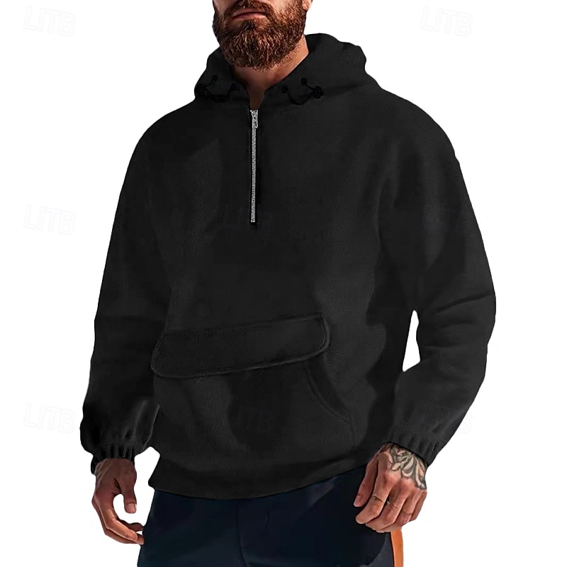 Homens Moletom Moletom com capuz Tático Preto Branco Roxo Verde Cinza Claro Com Capuz Tecido Bolso frontal Desportos e Ar livre Casual Diário Roupa de rua Legal Roupa de Esporte Outono & inverno Roupa de 2025 por $32.99 –P2