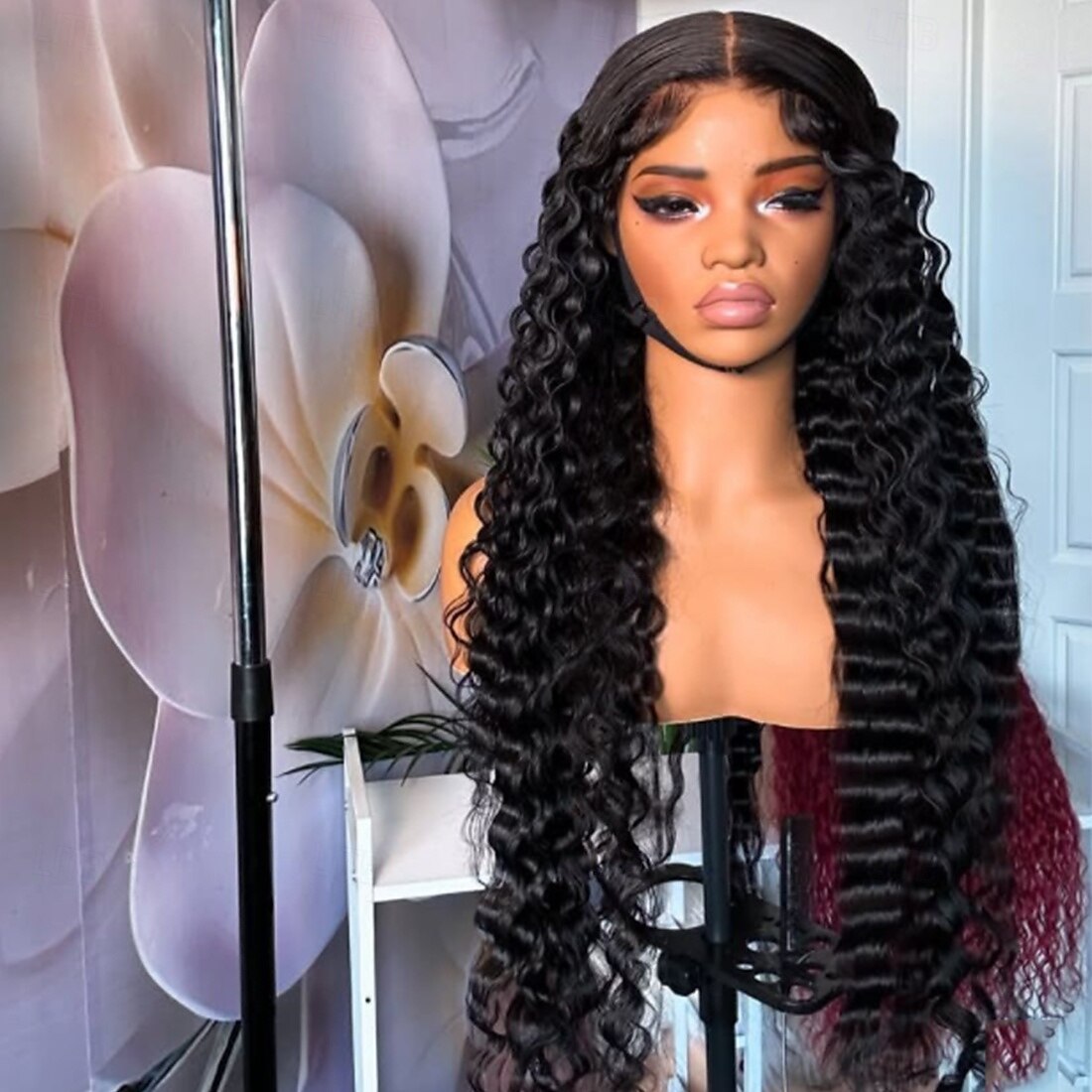 Perruque Cheveux vierges non transformés 5x5 Fermeture dentelle frontale 13x4 Cheveux Brésiliens Ondulation profonde Noir Partie libre Femmes Densité 130% 150% 100% Vierge Sans Colle Pré-pincé Long A1 de 2025 ? $242.89 –P3