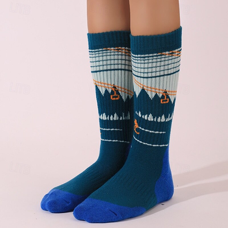 1 Par Mujer calcetines de lana merino Calcetines de senderismo Calcetines para correr Mantiene abrigado Transpirable Anti ampollas Grueso Invierno Al aire libre tripulación media Retazos Lana Merina 2025 - $14.49 –P6