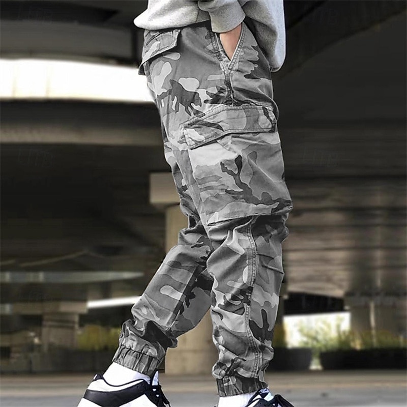 Муж. Брюки карго Штаны для туризма и прогулок походные брюки Камуфляж На открытом воздухе Стандартный Водонепроницаемость С защитой от ветра Быстровысыхающий Легкость Брюки Карман Эластичная талия 2026 - $38.99 –P9