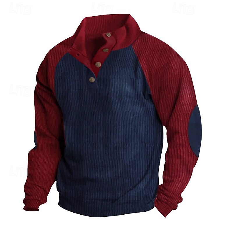 Homens Moletom com zíper Moletom Zip Moletom com capuz Adamascado Khaki claro. Preto Vinho Verde Tropa Colarinho Clerical Bloco de cor Zip Up Bloco de cor Desportos e Ar livre Casual Diário Roupa de de 2025 por $32.99 –P1