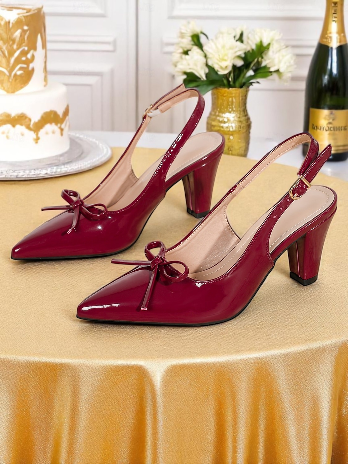 Escarpins à bride arrière verts vintage des années 1950 pour femmes avec détail nœud – escarpins à bout pointu et talon moyen pour le bureau, les mariages et les soirées élégantes de 2025 ? $34.99 –P2