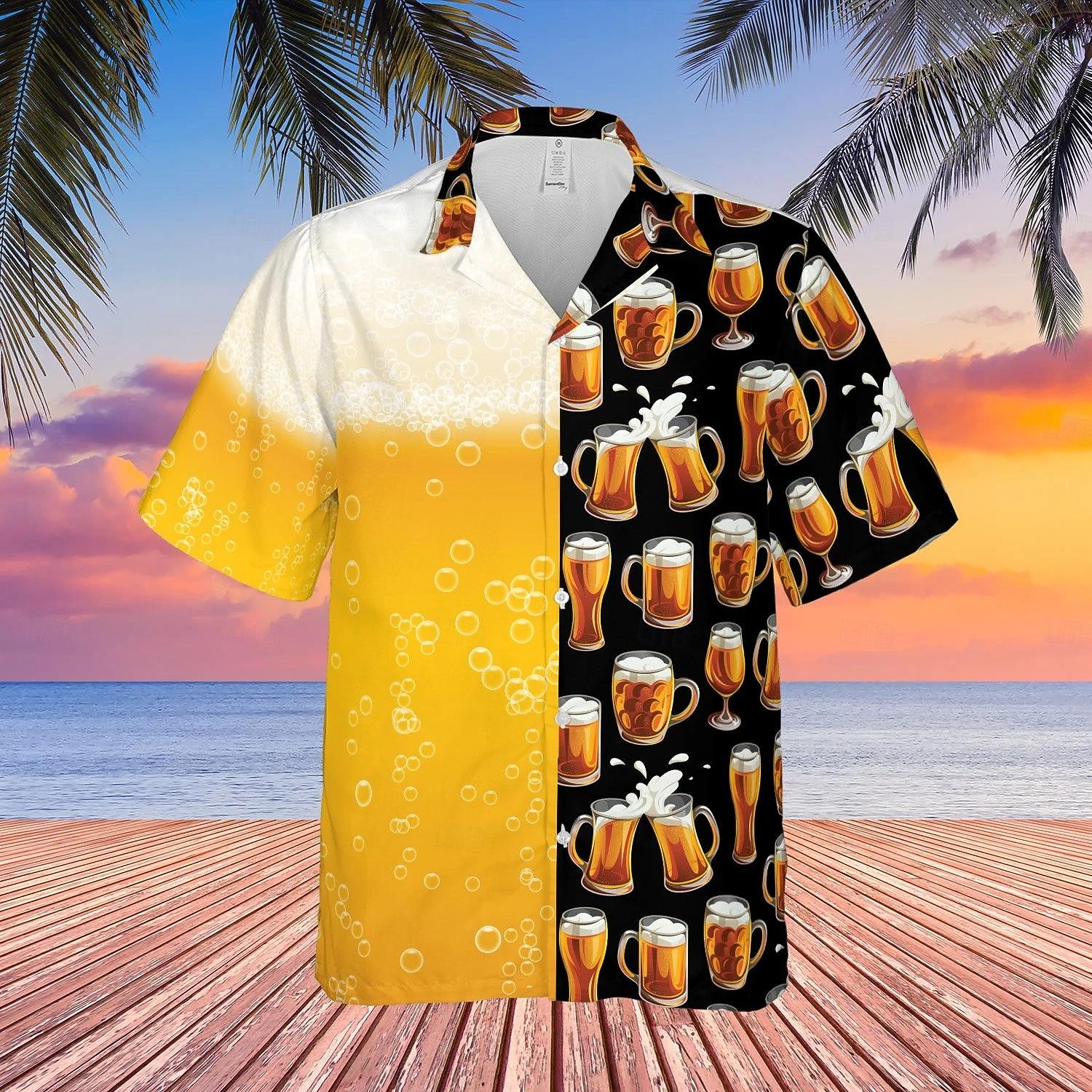 Hawaiian Shirts Aloha Shirt Bavarian Munich German Alpine Graphic for Men's Adults' 3D Print  for Carnival Oktoberfest Beer Beach Vacation Party 2026 - $23.99 –P1