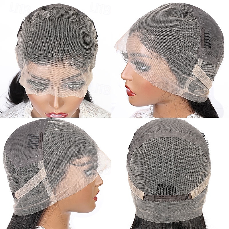 Peruca de cabelo humano liso com renda frontal completa, densidade de 150%, para mulheres. de 2026 por $280.39 –P6