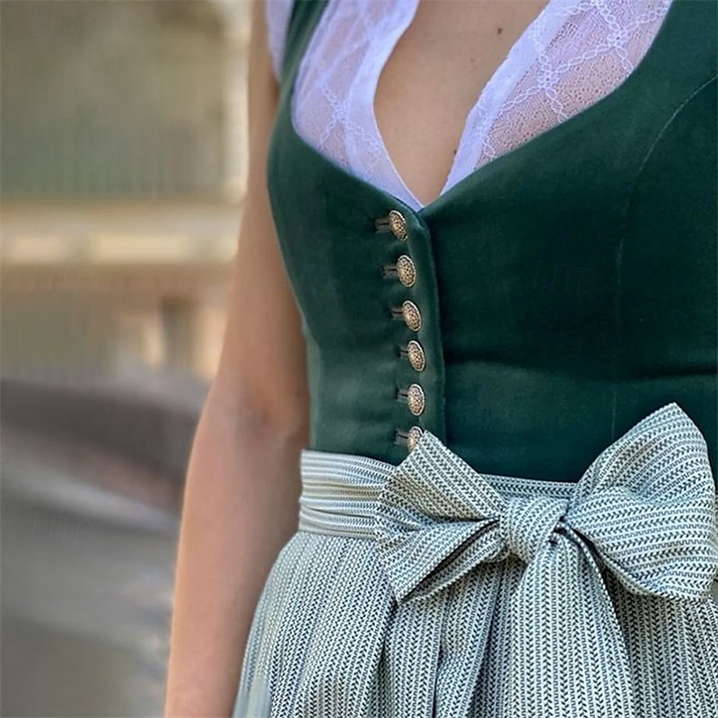 Carnaval Oktoberfest bier Jurken Dirndl Trachtenkleider hulp in de huishouding Bavarian Duits Weiden Dames Carnaval Bierfestival Doek in traditionele stijl Kleding Schort 2025 - $99.99 –P3