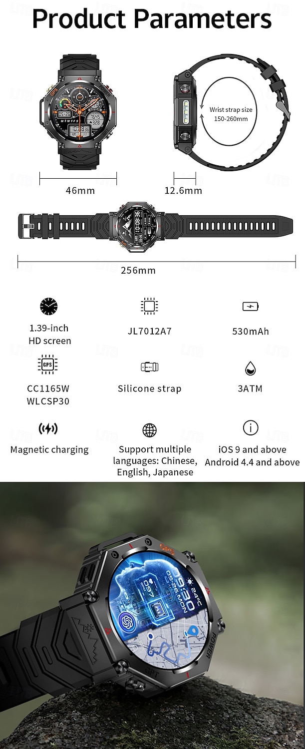 New ChatGPT AI assistant Smart Watch 5ATM Waterproof GPS Built-in Dual-band GNSS Compass Military Sport Smartwatch Men Woman 2025 - $53.99 –P18